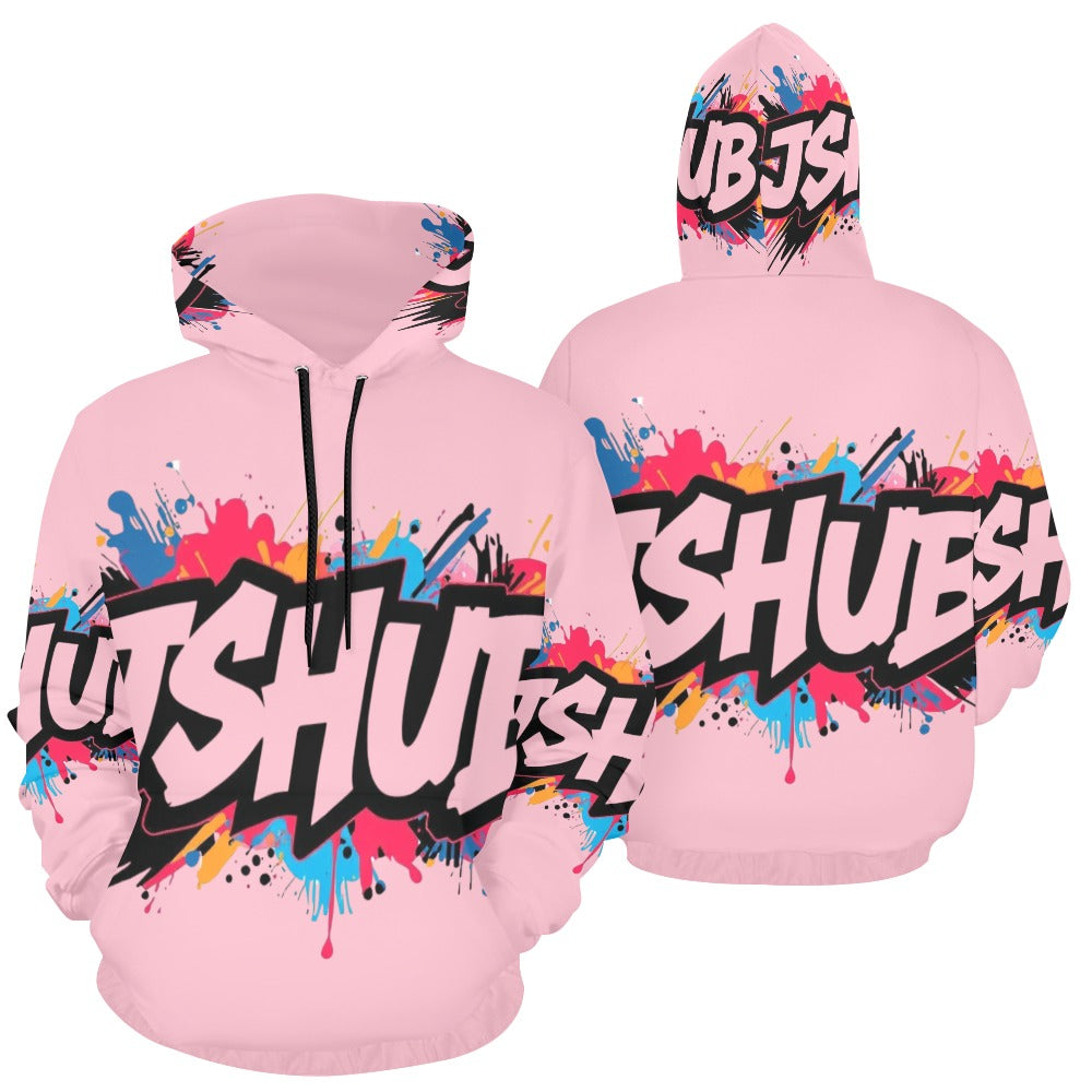 Felpa con cappuccio da donna H13 con stampa all-over