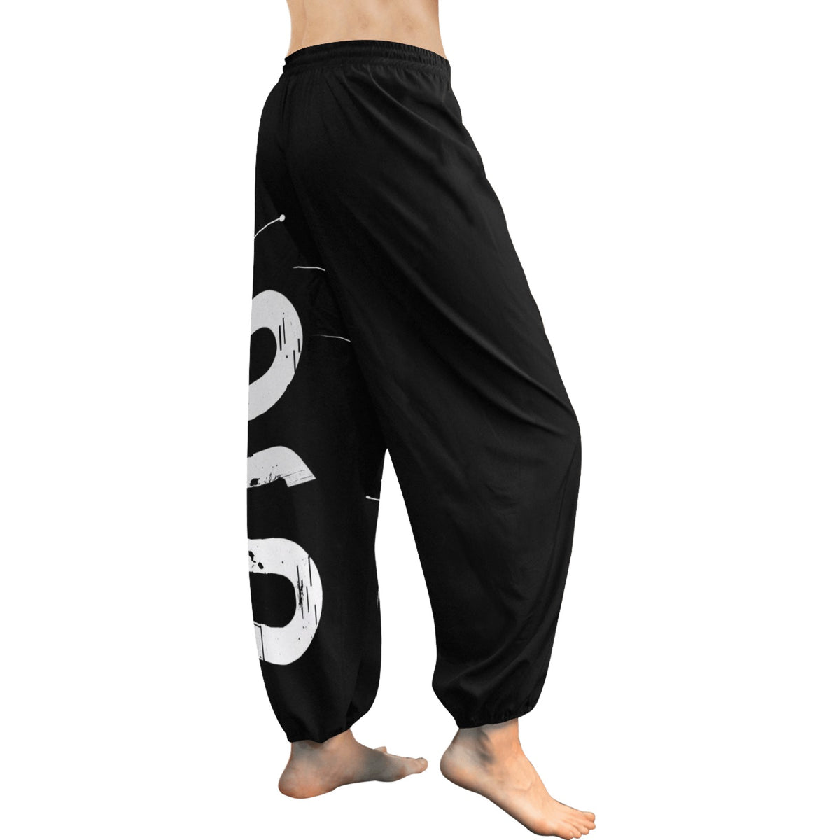 Pantaloni Harem Donna “Concrete Echoes Icon” – Black Edition