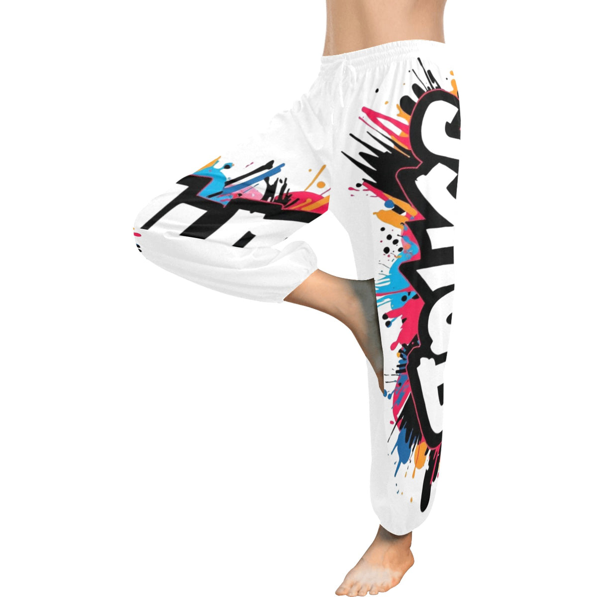 Pantaloni Harem Donna JSHub – Stile Casual con Stampa All-Over