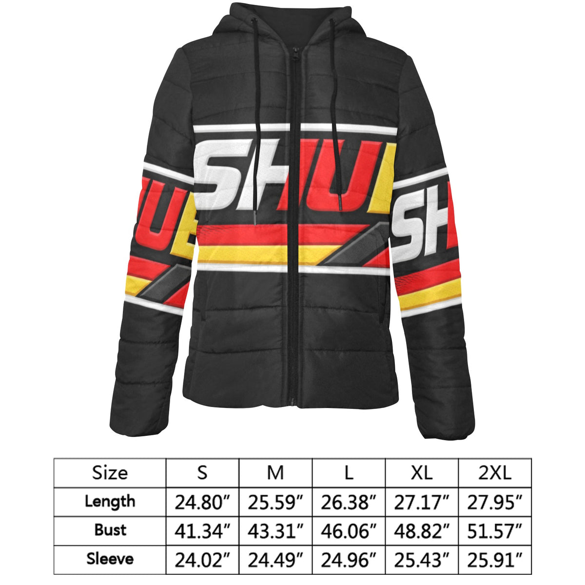 Piumino Germany Donna Nero JSHUB Winter Nation 2026 Streetwear