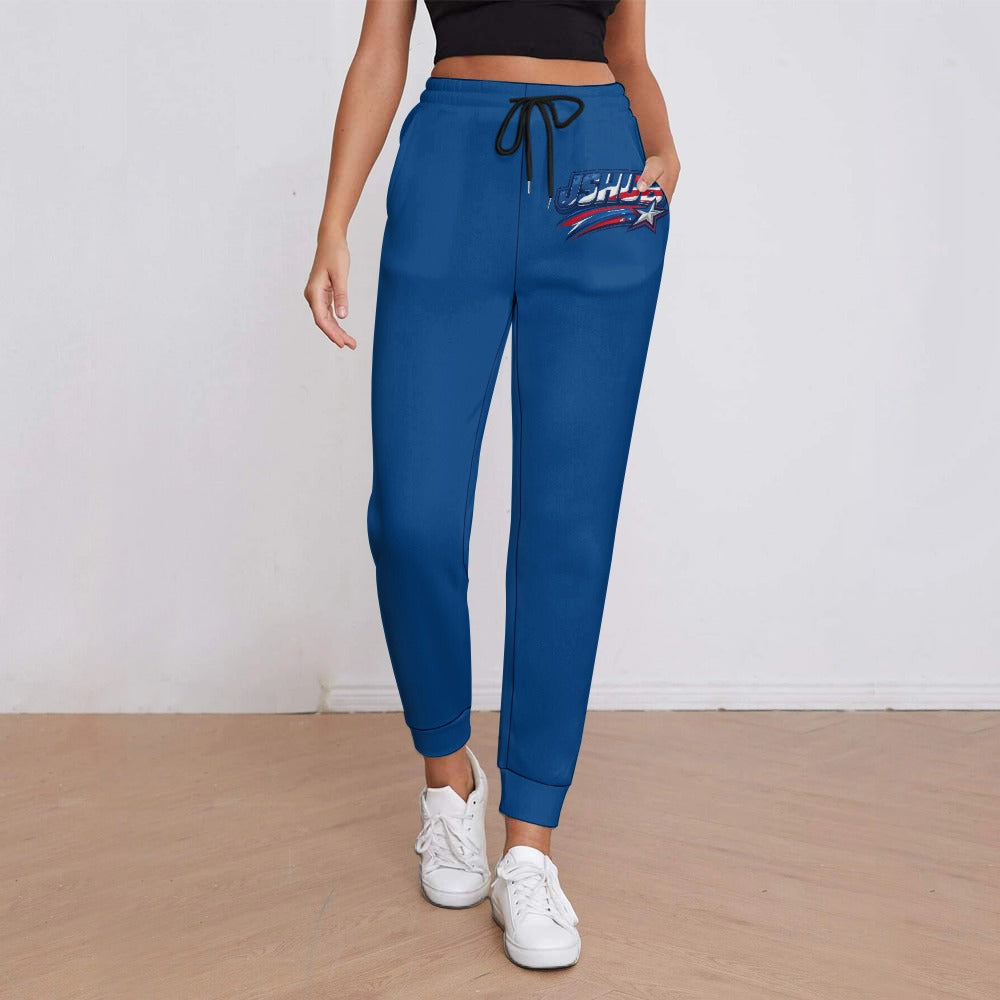 Pantaloni Tuta USA Donna Bianchi JSHUB Nation Winter 2026 Streetwear All Over