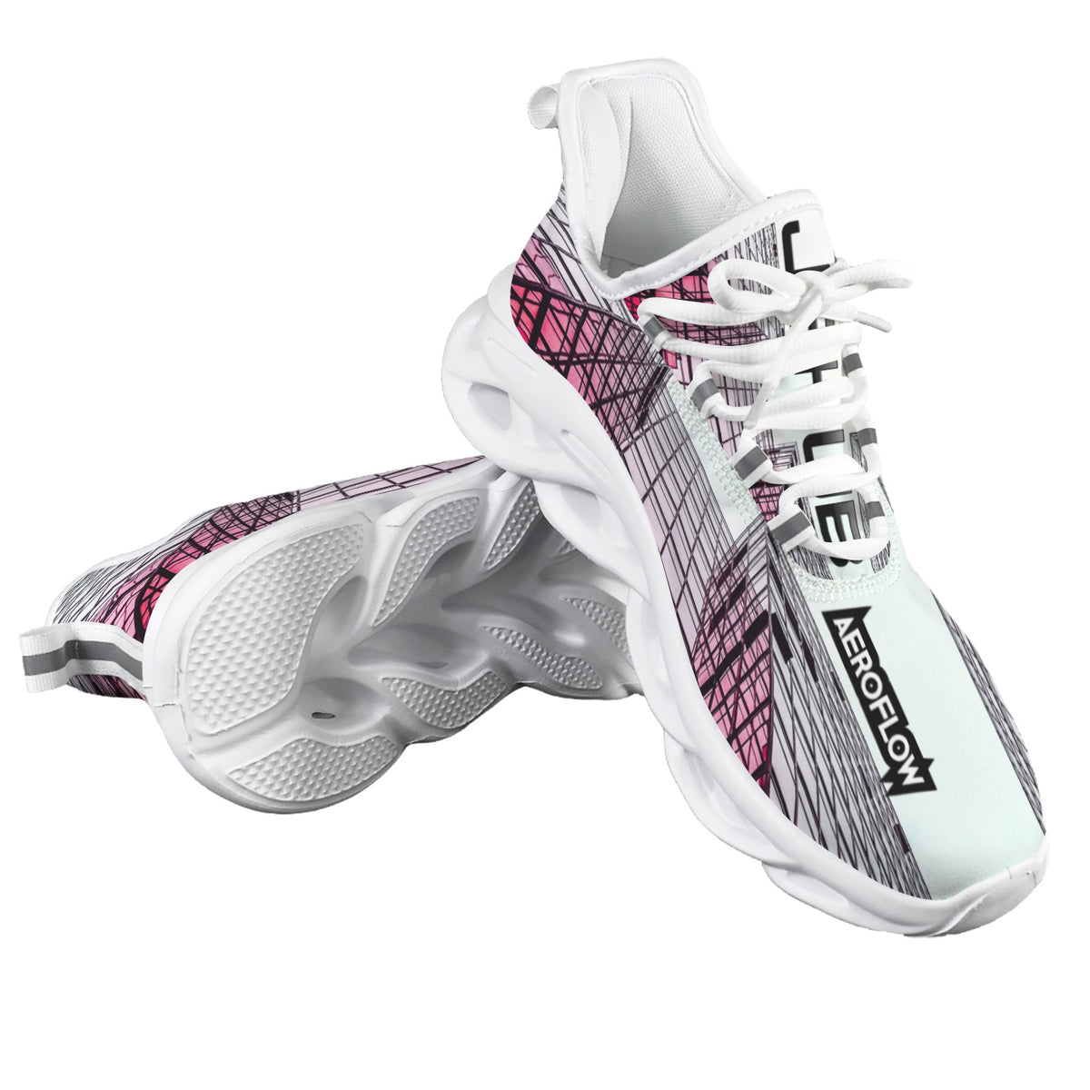 Sneakers Uomo JSHUB AeroFlow Crimson Velocity – Scarpe Streetwear Ultraleggere con Suola Hollow