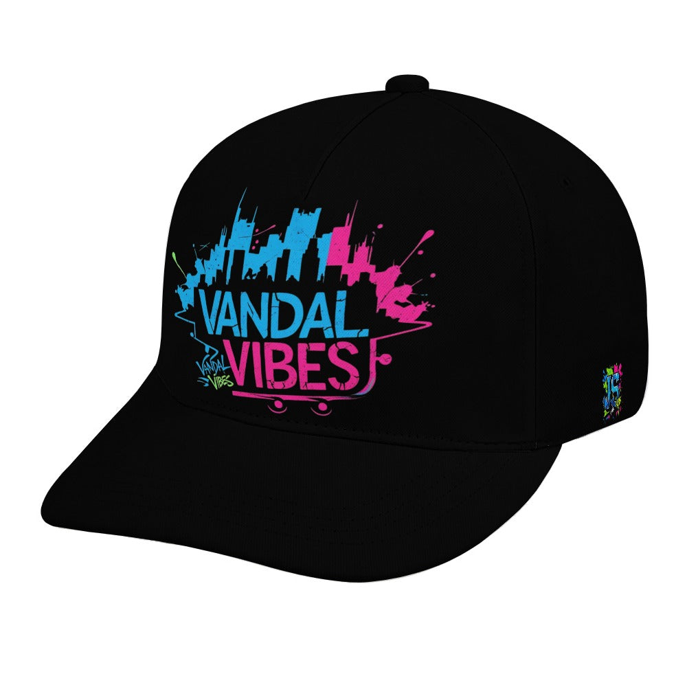 Cappello Vandal Dome  – Visiera curva nero streetwear unisex