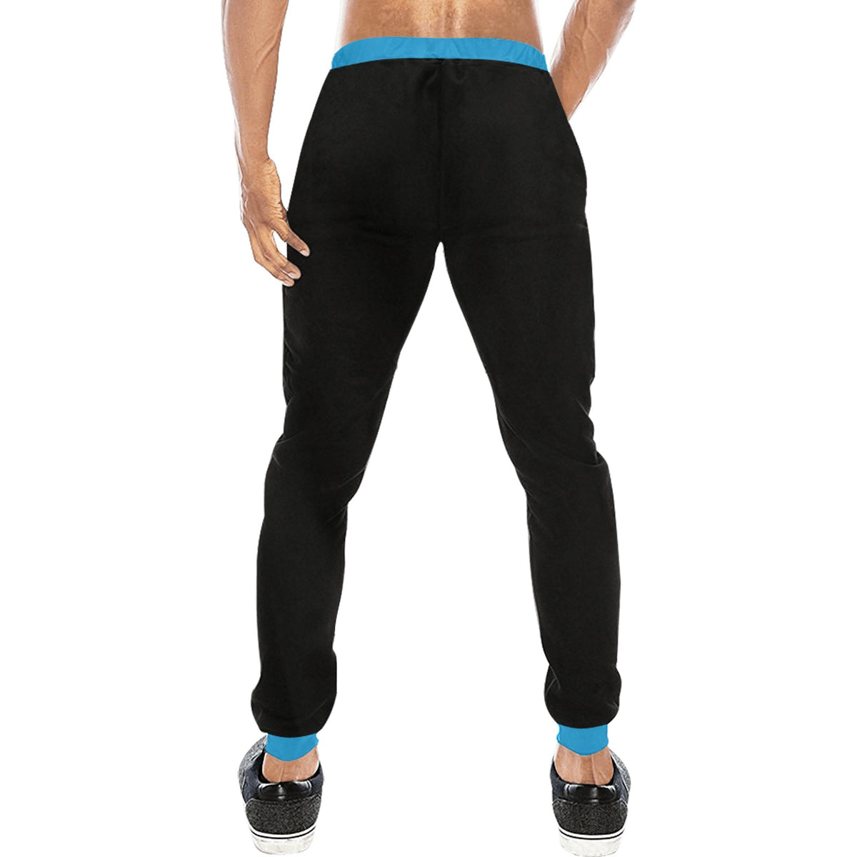 JS HUB Motion Core Pants Uomo Streetwear Nero Calf Graphic