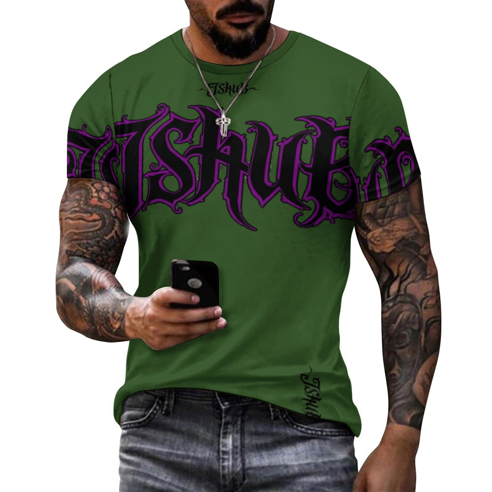 T-Shirt Uomo JSHUB Signature Gothic – Logo Oversize Streetwear Premium
