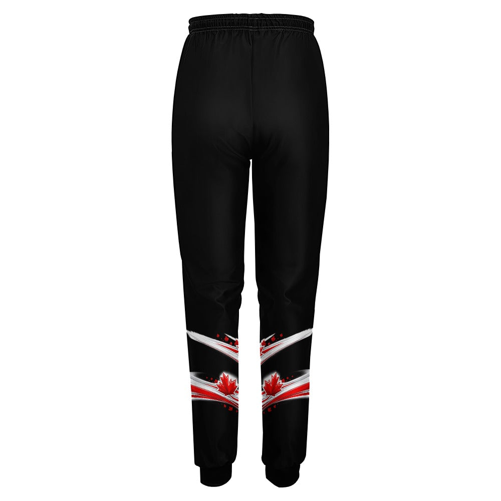 Pantaloni Sportivi Donna JSHUB Canada Ispirati ai NationWinter 2026 – Tuta Tecnica con Stampa Integrale