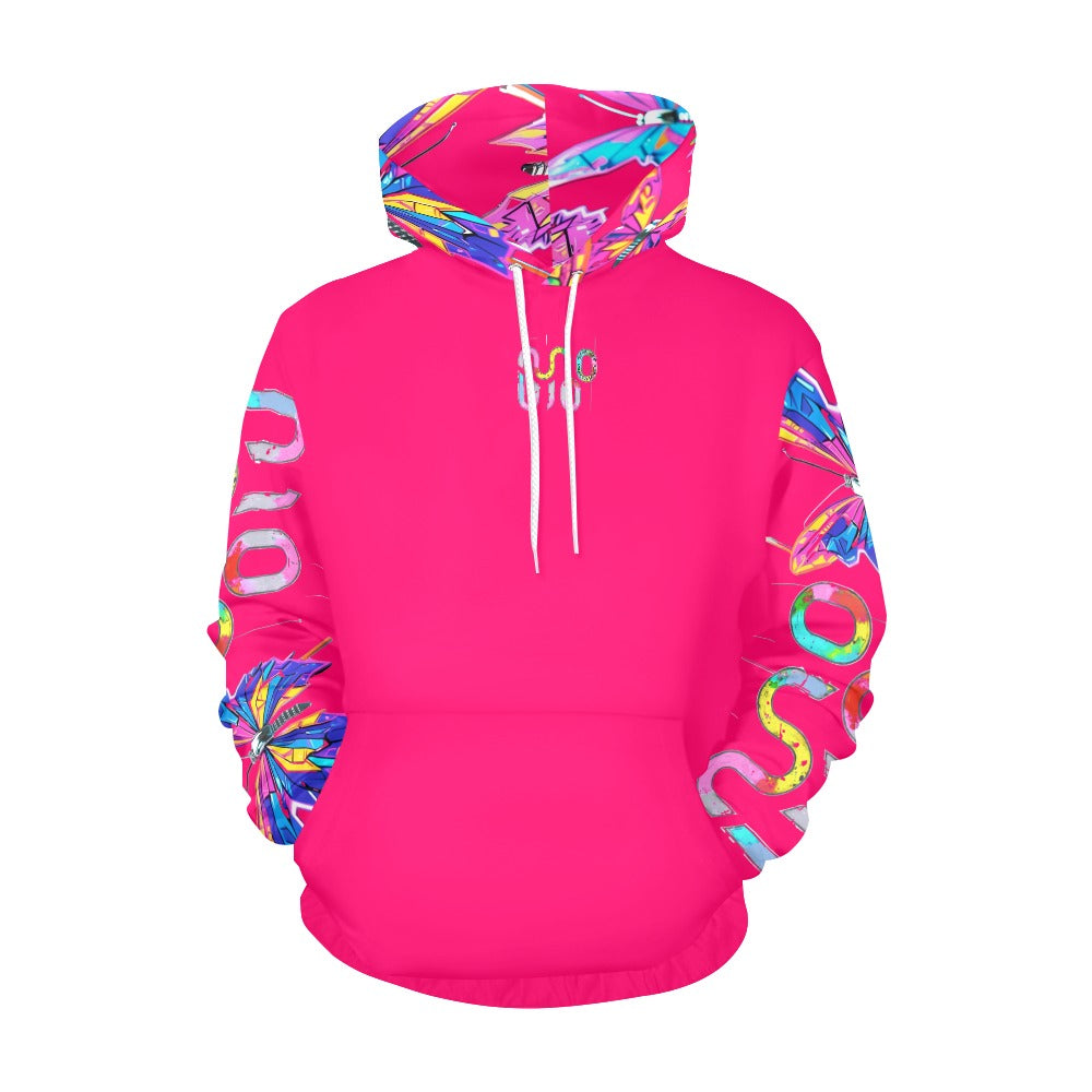 Felpa donna Wings of Noise con cappuccio small tech over – 10 varianti colore