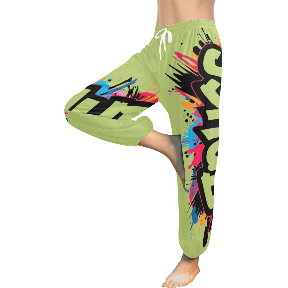 Pantaloni Harem Donna JSHub – Stile Casual con Stampa All-Over