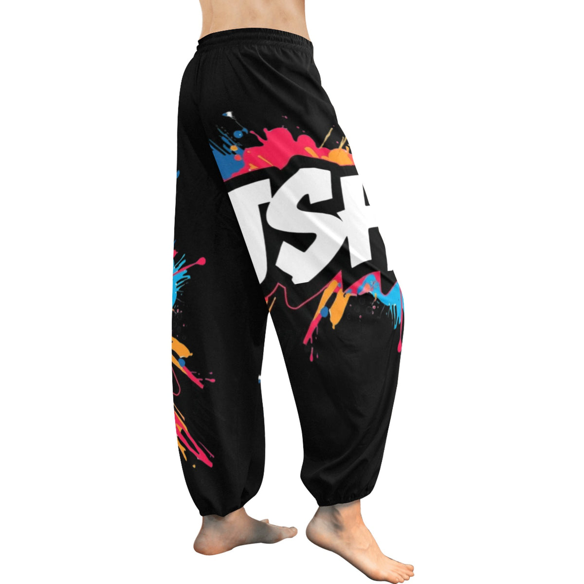 Pantaloni Harem Donna JSHub – Stile Casual con Stampa All-Over