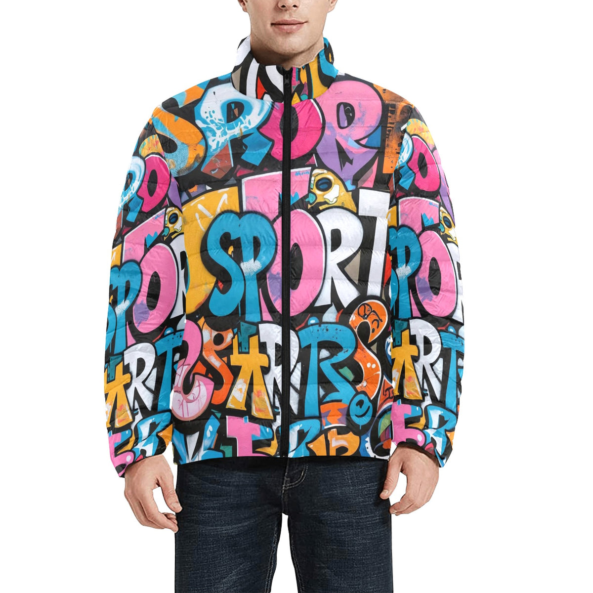 Giacca Bomber Uomo Collezione Murales JSHUB – Stampa All Over Graffiti JSports