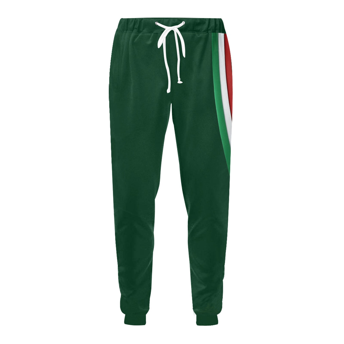 Pantaloni Italy Uomo Verde Scuro Inserto Tricolore JSHUB Winter Nation 2026 Streetwear