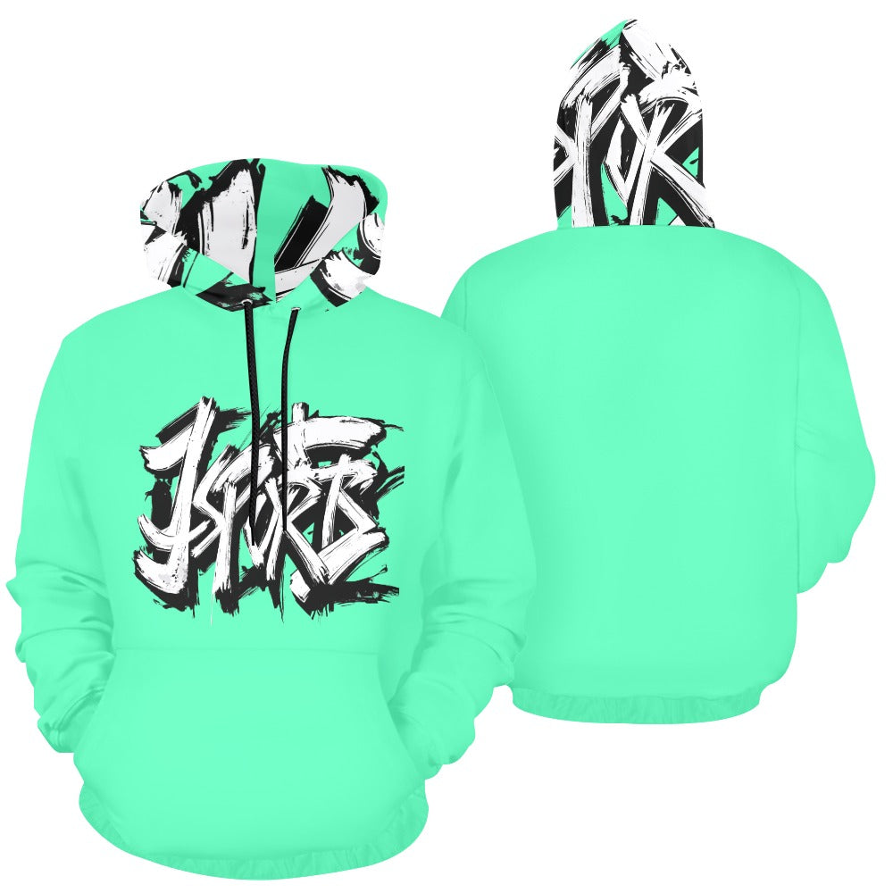 Felpa con cappuccio MOMO Bloom – Urban Mint Glow