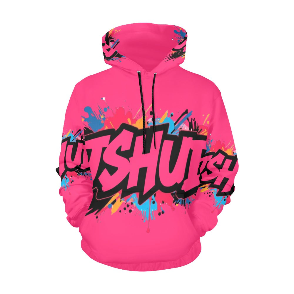 Felpa con cappuccio da donna H13 con stampa all-over