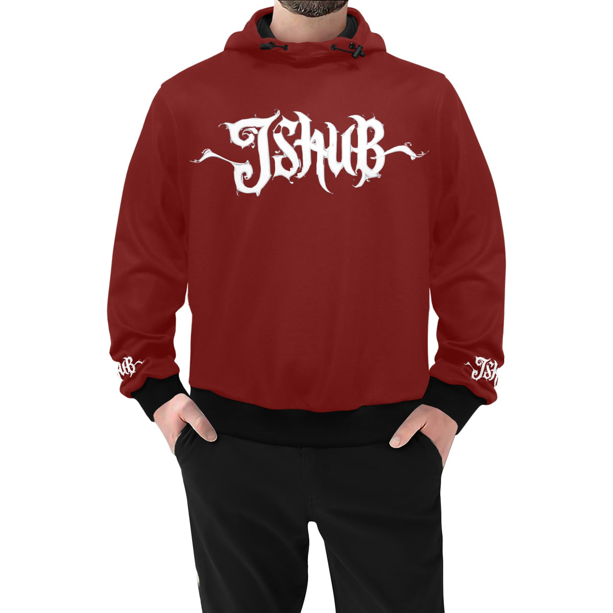Felpa Uomo JSHUB Signature Monocolore Logo Calligrafato