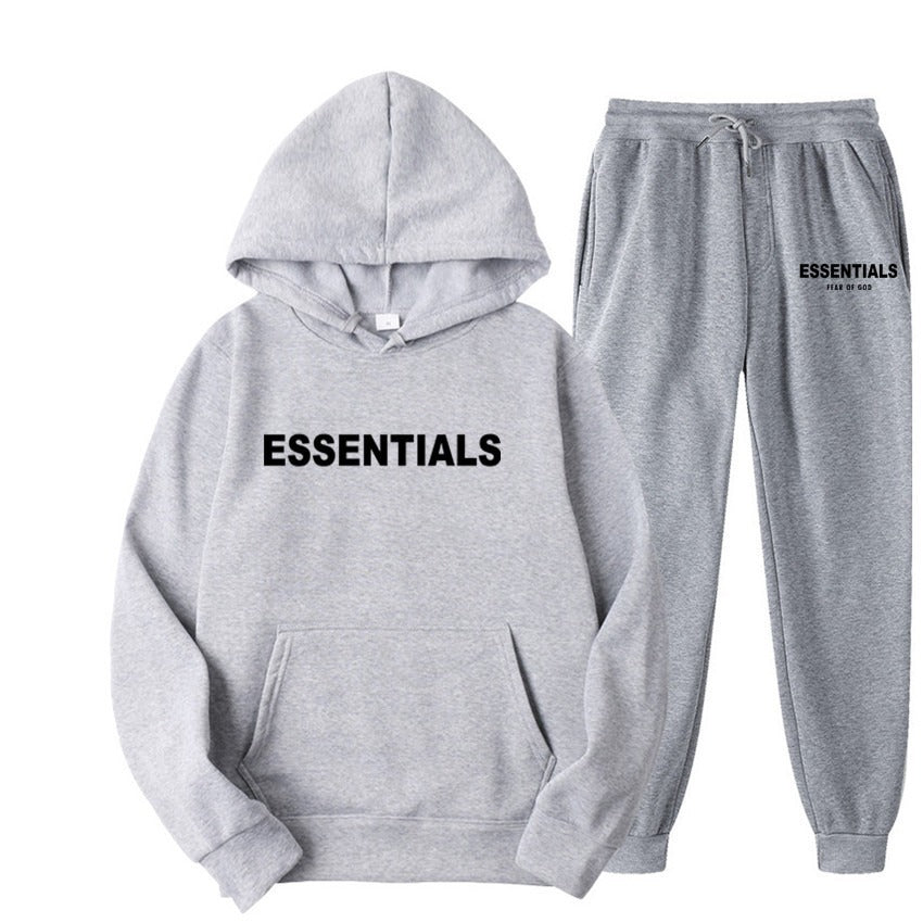 Tuta Uomo Donna Streetwear Essentials Hoodie e Jogger Loose Fit Autunno Inverno