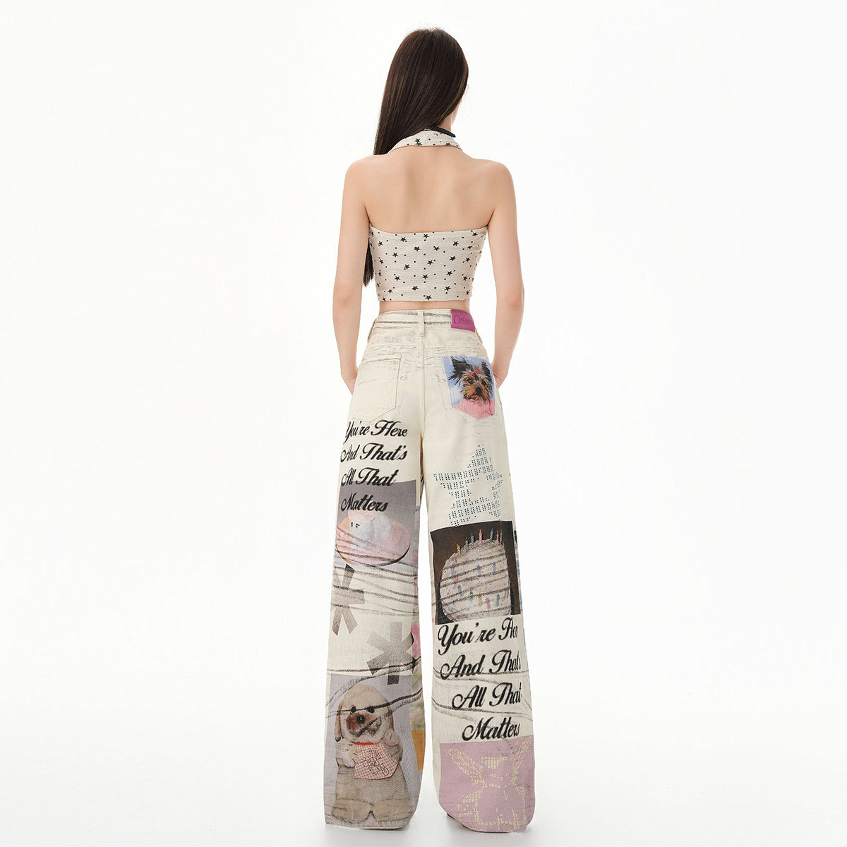 Jeans donna Graffiti Muse Wide Leg