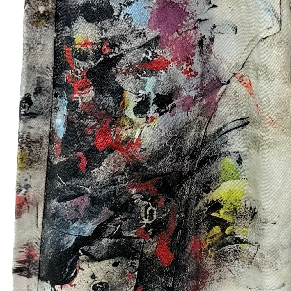 Urban Graffiti Tie-Dye Jeans