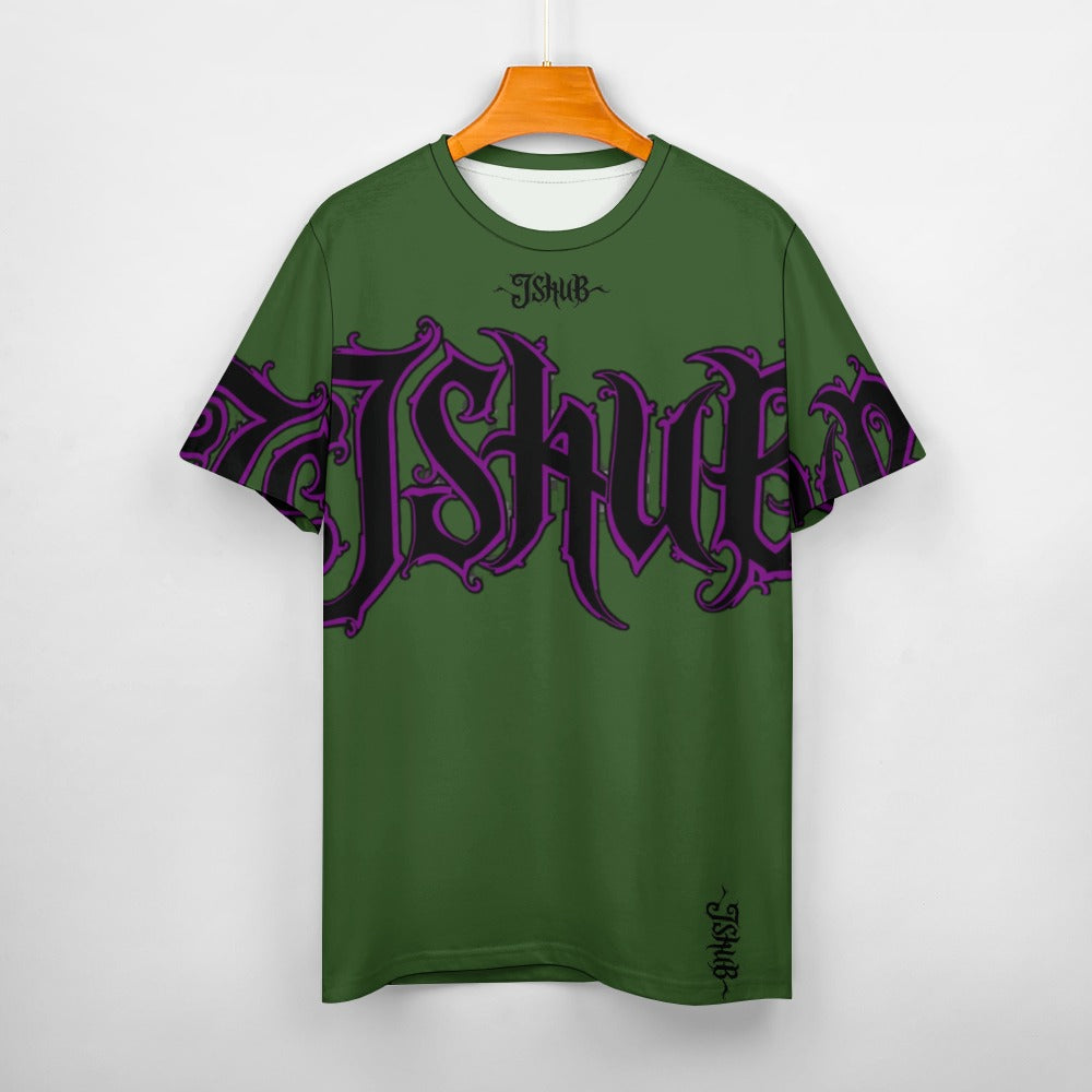 T-Shirt Uomo JSHUB Signature Gothic – Logo Oversize Streetwear Premium