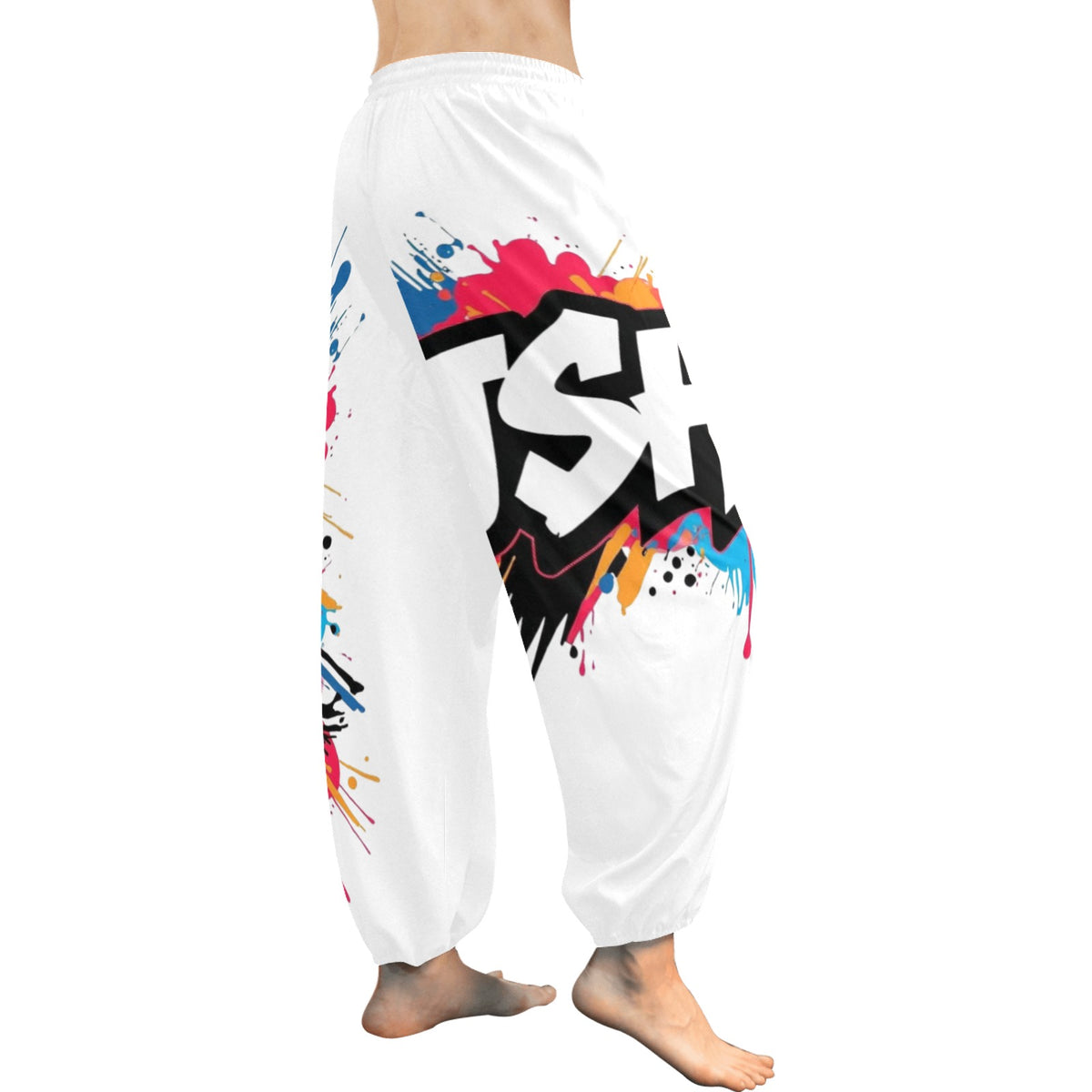 Pantaloni Harem Donna JSHub – Stile Casual con Stampa All-Over