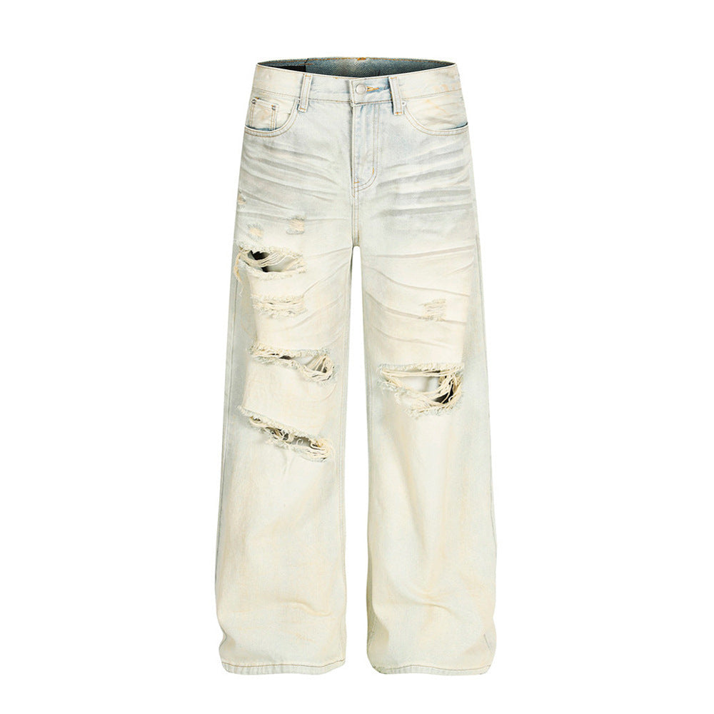DustReign – Jeans Larghi Distressed