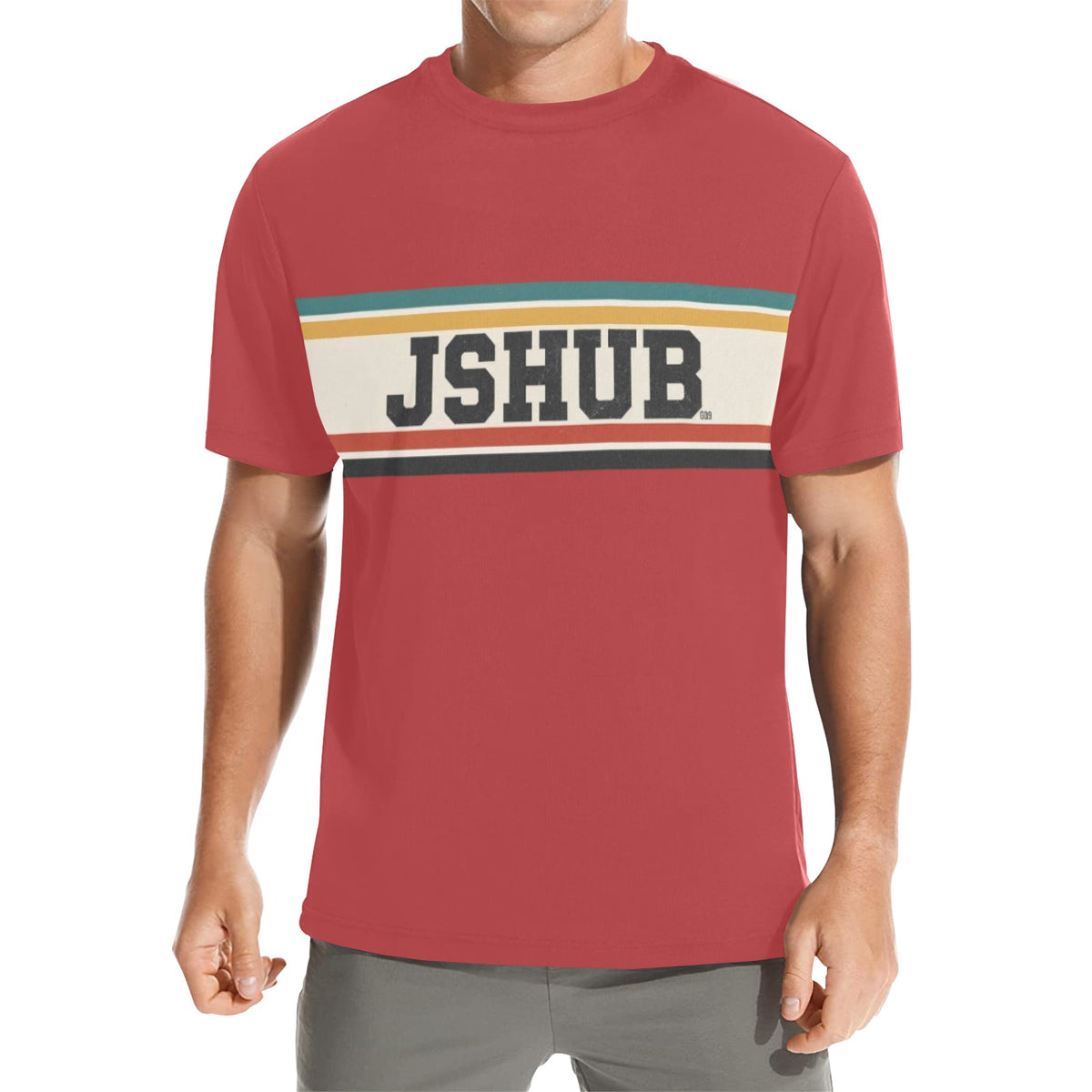 T-Shirt Uomo JSHUB Anni 50 – Collezione Sport Heritage All Over