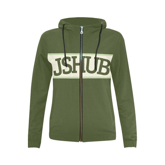 Felpa donna JSHUB anni 50 con zip stile vintage sportivo