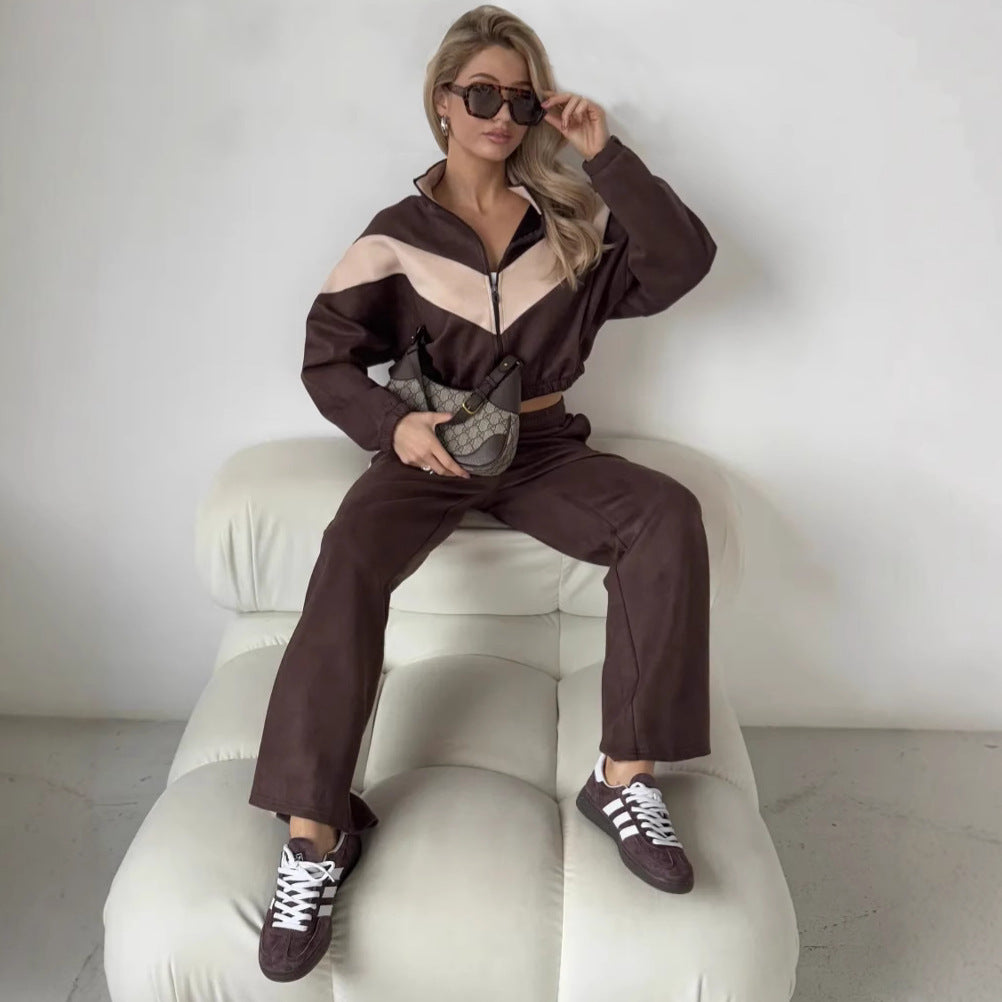 TUTA STREETWEAR DONNA COLOR BLOCK ZIP SET