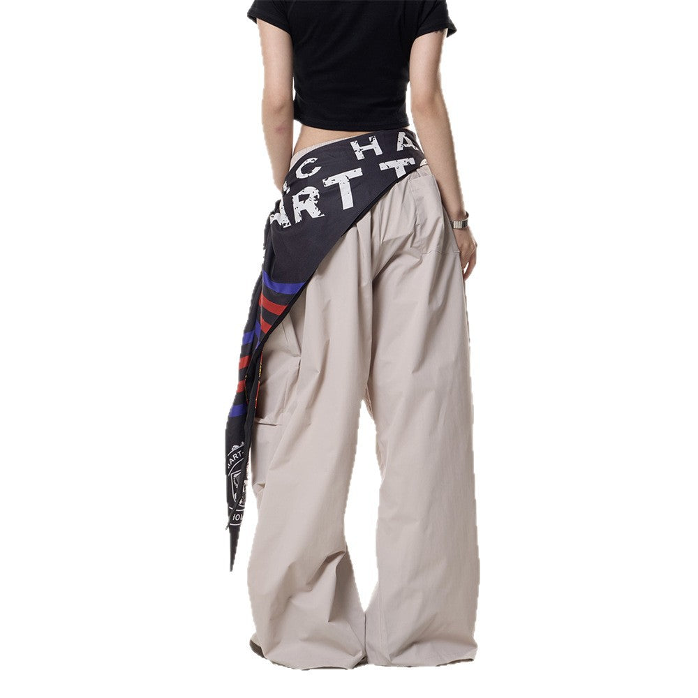 Pantaloni “Drift Wave” casual a gamba larga con tasche
