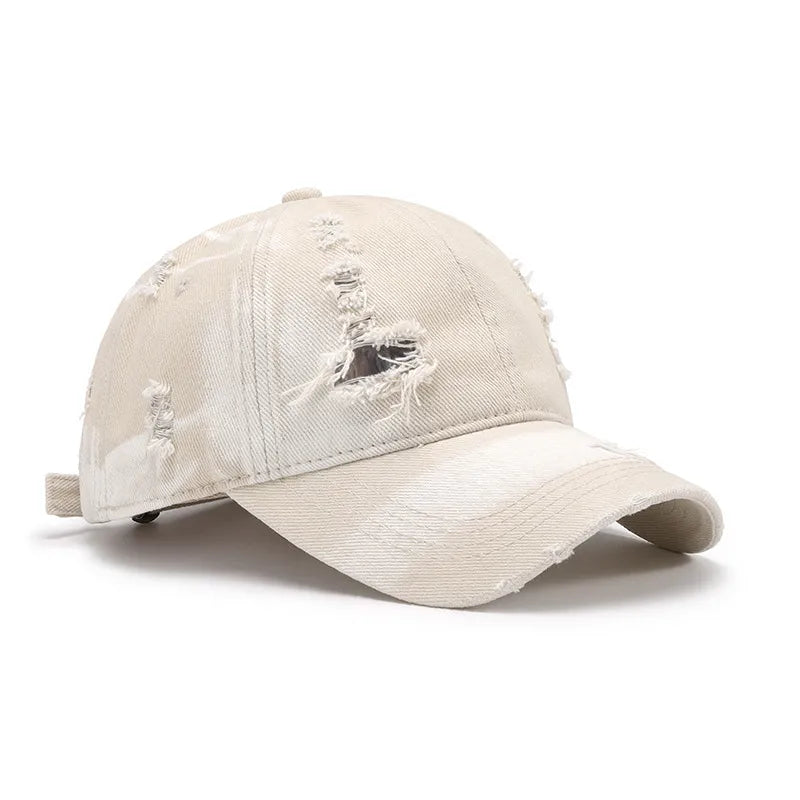 Distressed Berretto da baseball regolabile