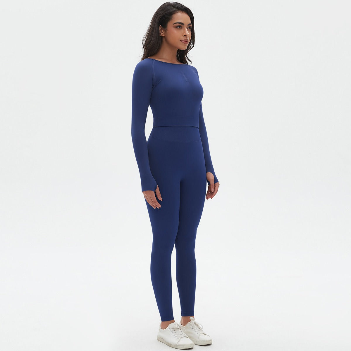 Set Donna JSHUB Yoga Sculpt Seamless Maniche Lunghe e Leggings Slim Fit