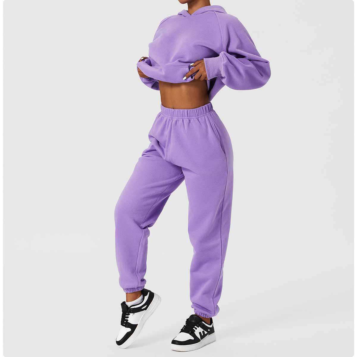 Tuta Plush Pocket Hooded Streetwear