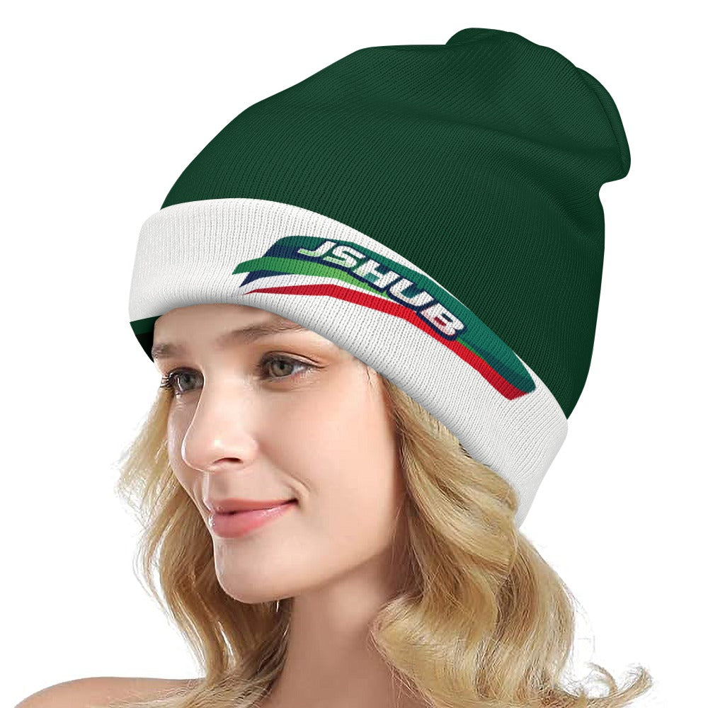 JSHUB Winter Nation Italy Edition – Zuccotto Donna Verde Scuro Logo Tricolore