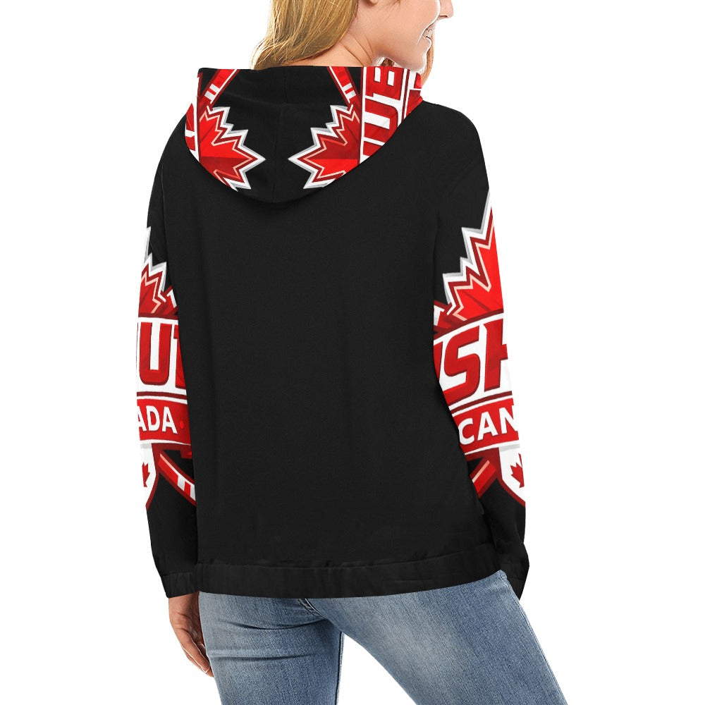 Felpa Donna JSHUB Canada Ispirata ai NationWinter 2026 – Stampa Integrale Premium