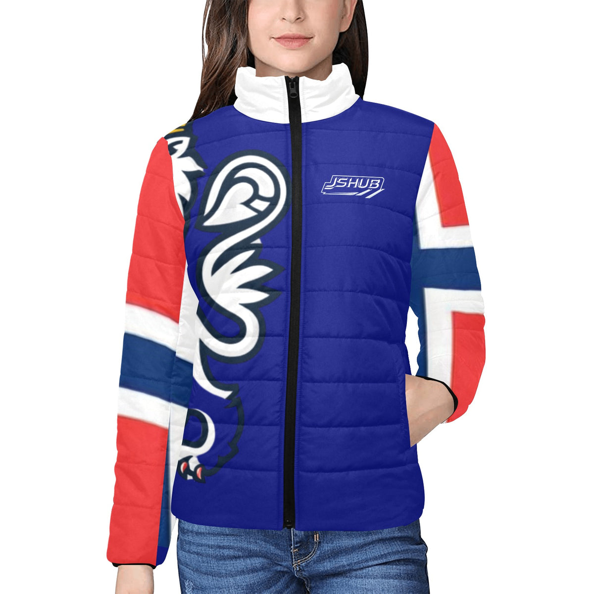 Piumino Donna Norway Tech Nordico Blu Winter Nation 2026 JSHUB
