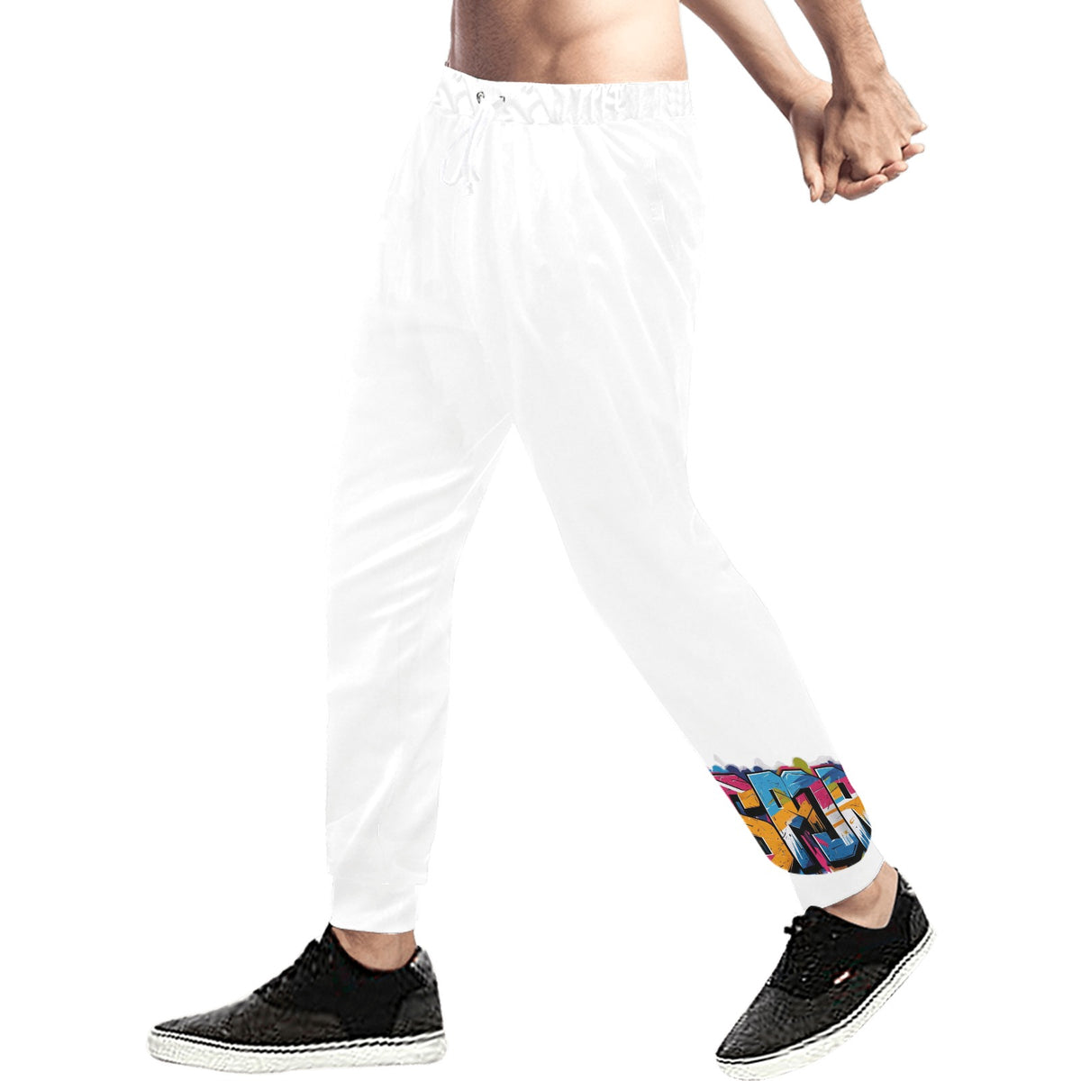 Pantaloni tuta baggy murales