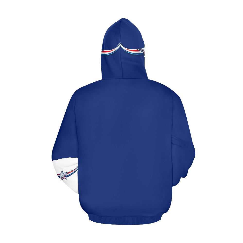 Felpa USA Donna Rossa JSHUB Nation Winter 2026 Streetwear All Over
