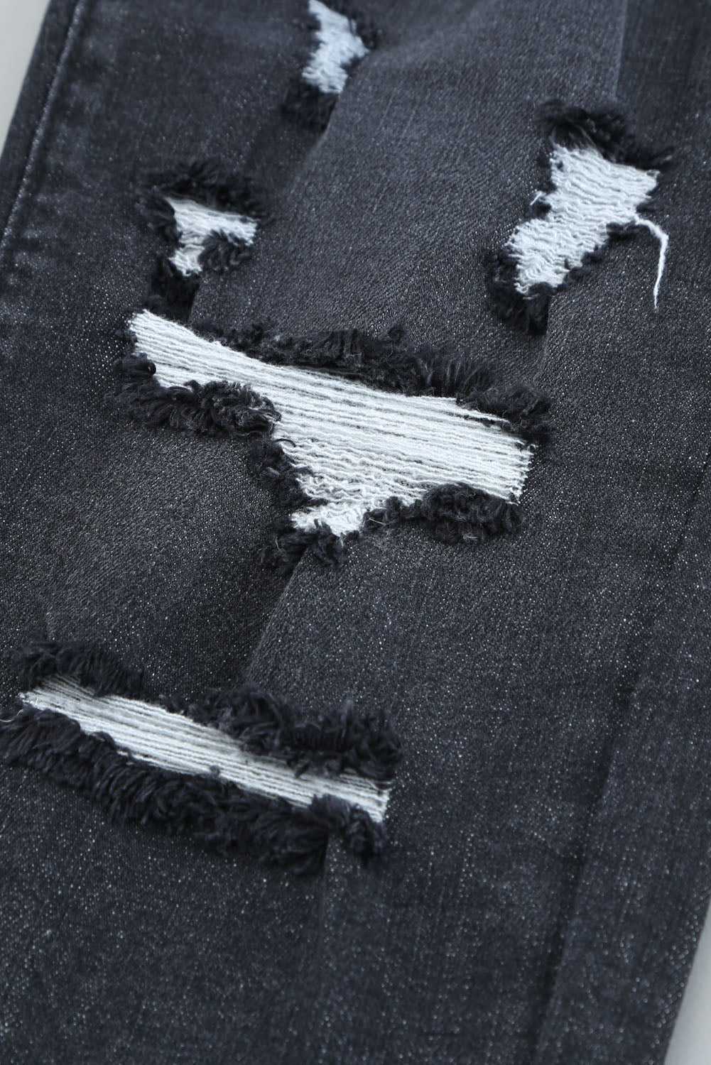 Jeans Boyfriend Distressed Nero