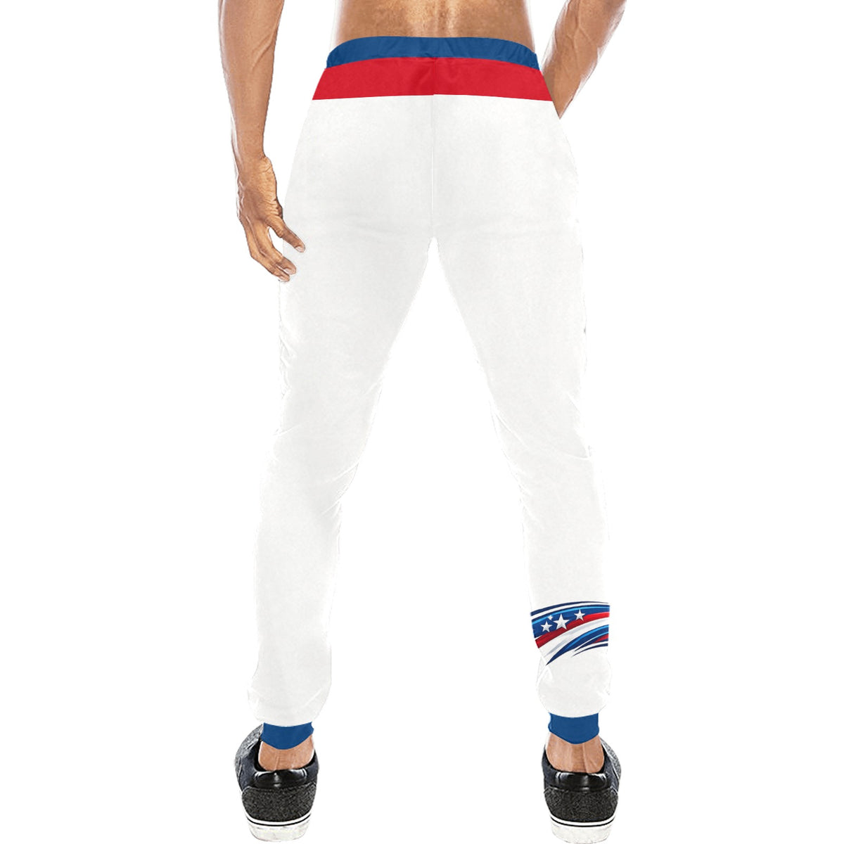 Pantaloni USA Uomo Bianchi JSHUB Nation Winter 2026 Streetwear Tricolor