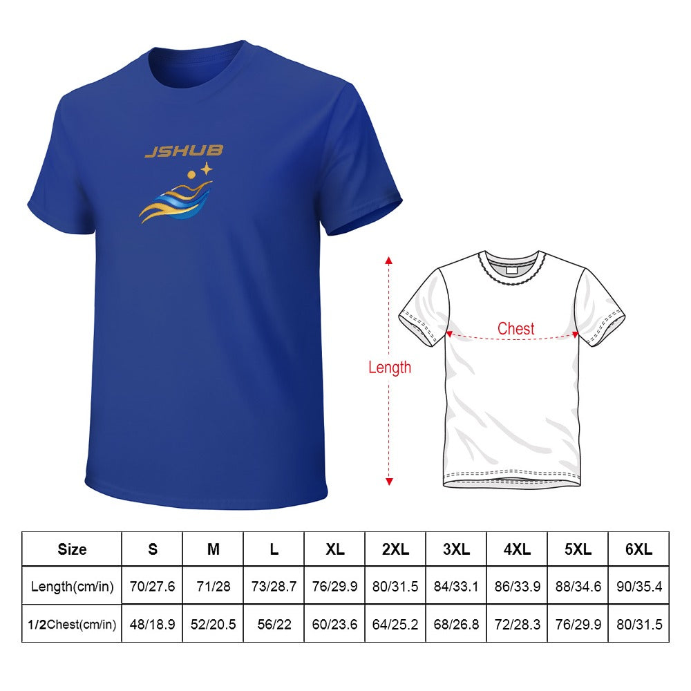 T-Shirt Uomo JSHUB Solar Motion Ocean Blue – Collezione Sunwave