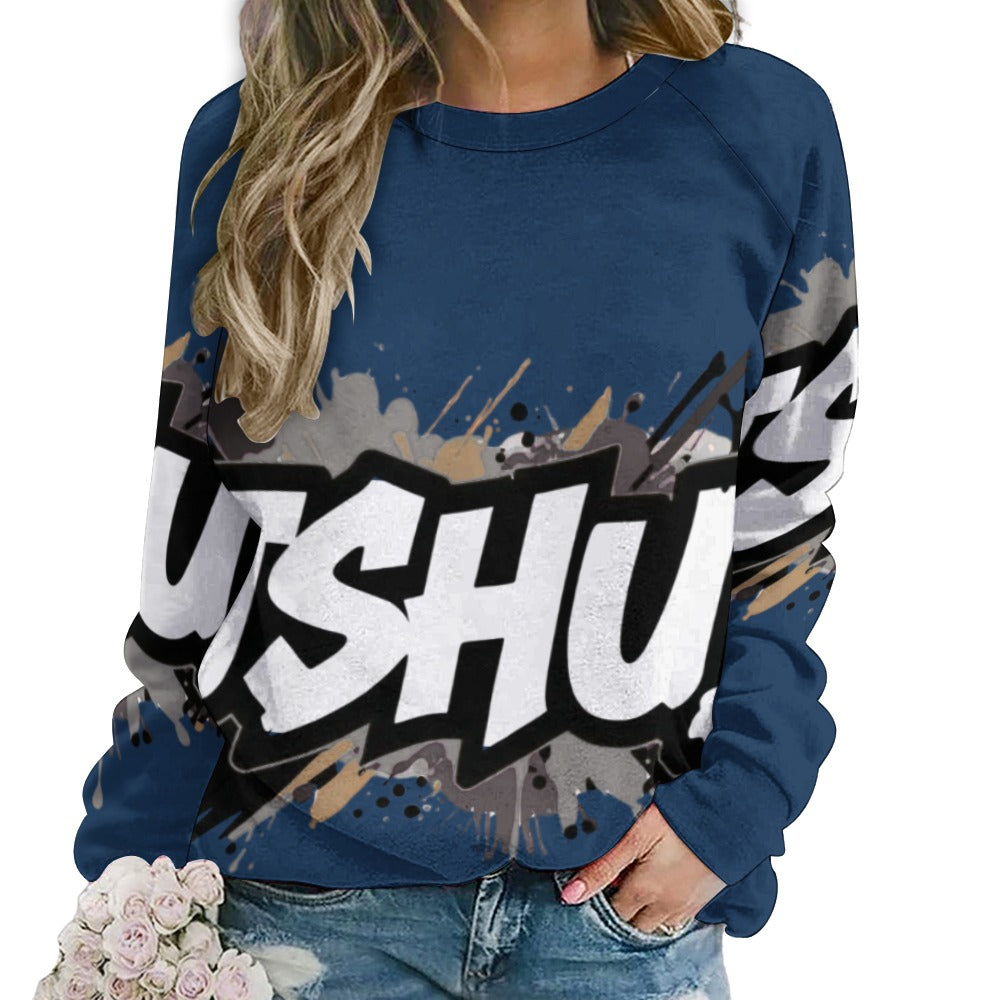 Felpa Donna JSHub Dark Edition – Graffiti Tono su Tono con Scritta Bianca