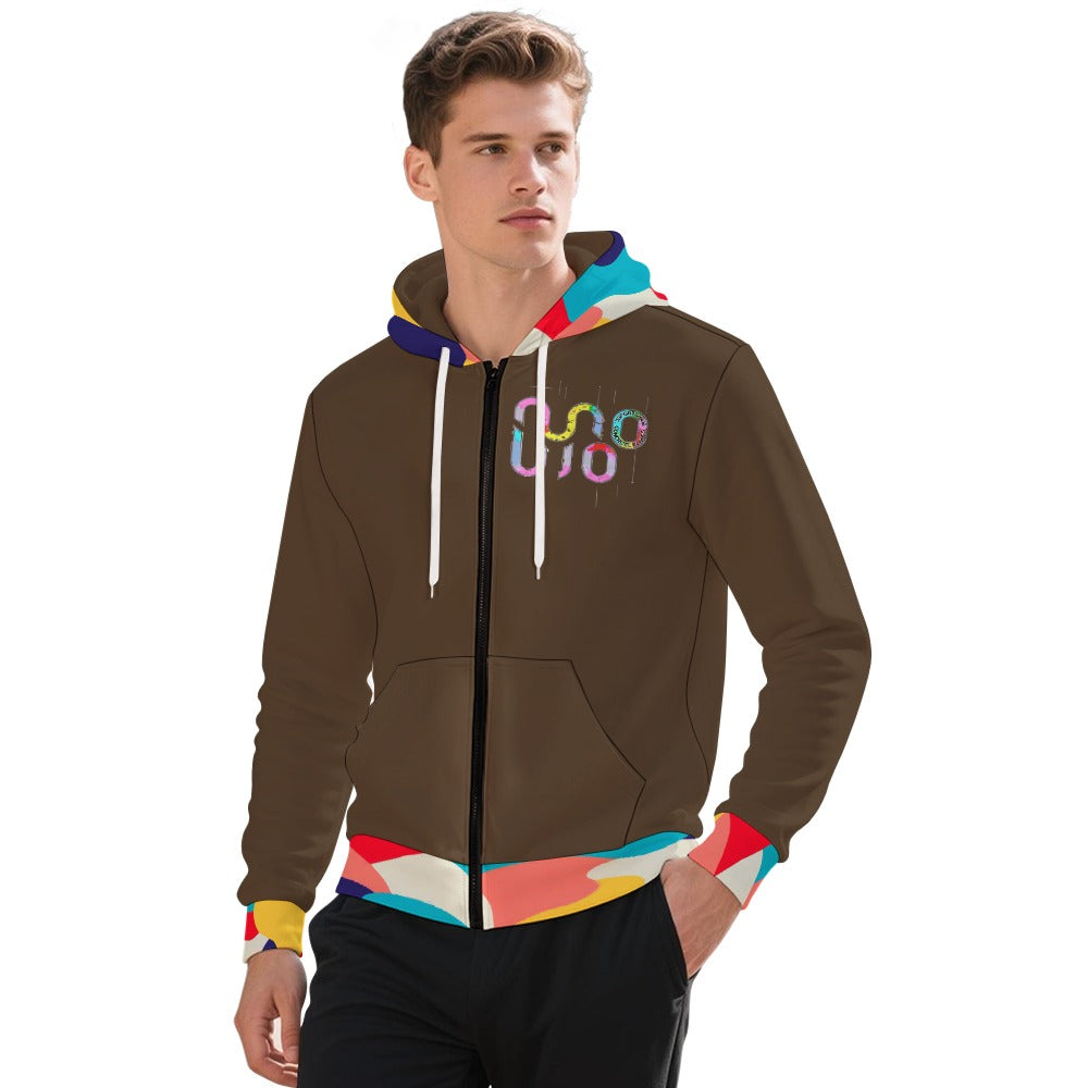 FELPA Concrete Echoes – Caffè Drop Hoodie Zip