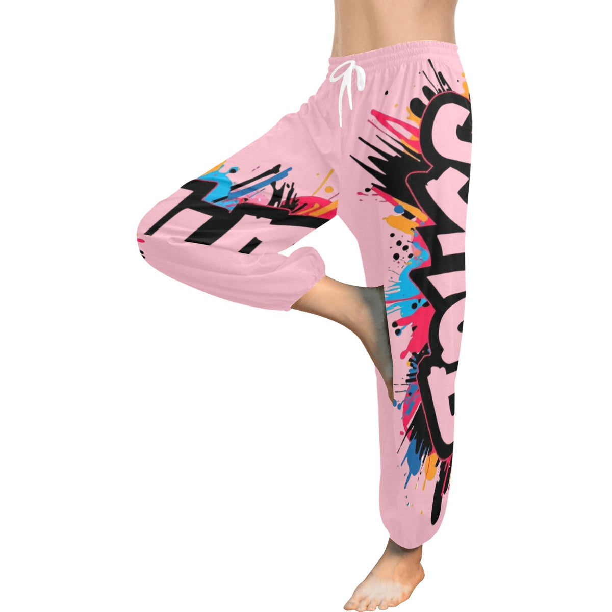 Pantaloni Harem Donna JSHub – Stile Casual con Stampa All-Over