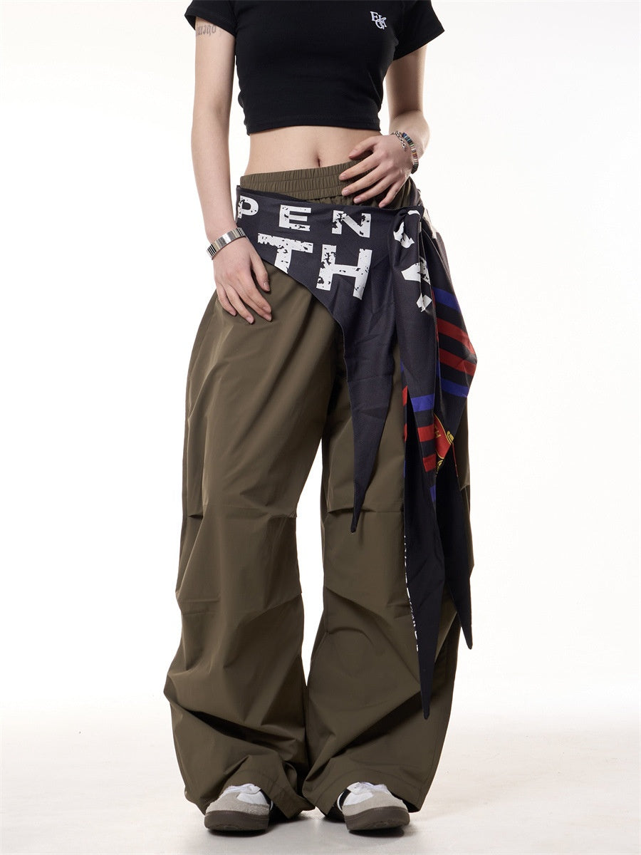 Pantaloni “Drift Wave” casual a gamba larga con tasche