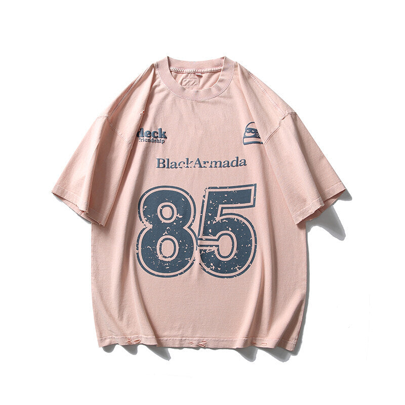 T-Shirt Vintage “Black Armada 85” – Retro American Style