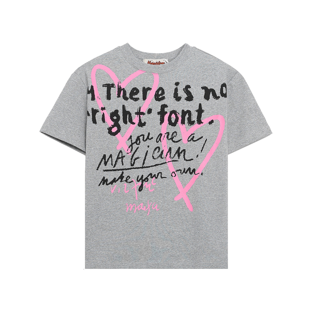Heartbeat Letter Slim Tee