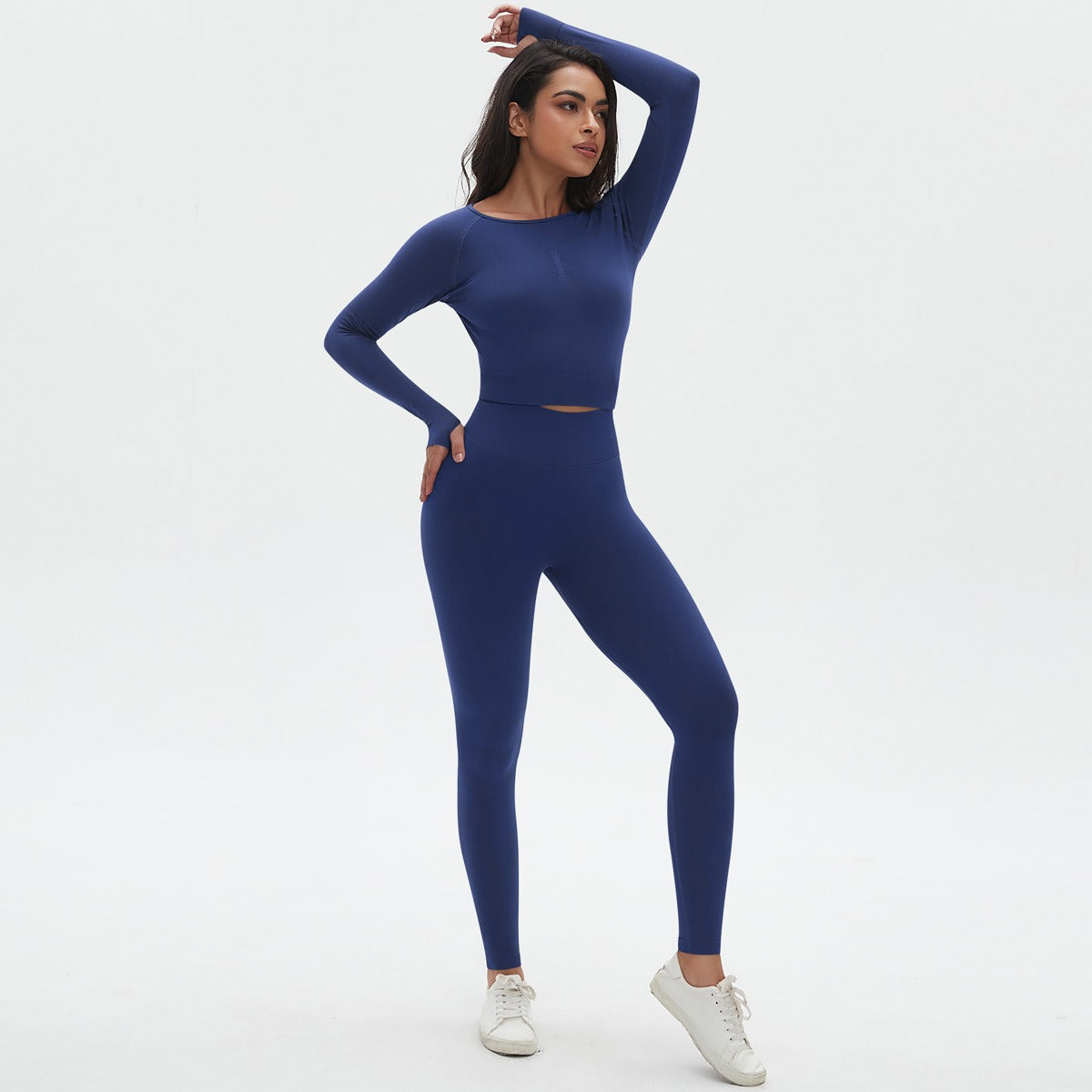 Set Donna JSHUB Yoga Sculpt Seamless Maniche Lunghe e Leggings Slim Fit