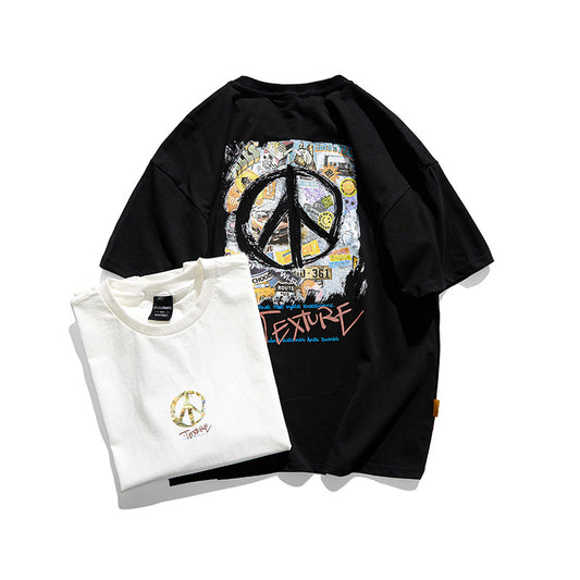 T-shirt Japanese Fresh Letter Print