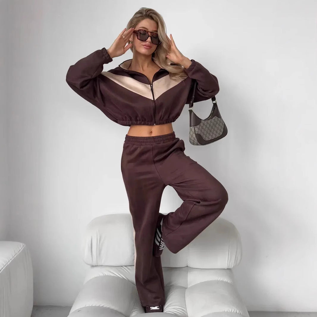 TUTA STREETWEAR DONNA COLOR BLOCK ZIP SET