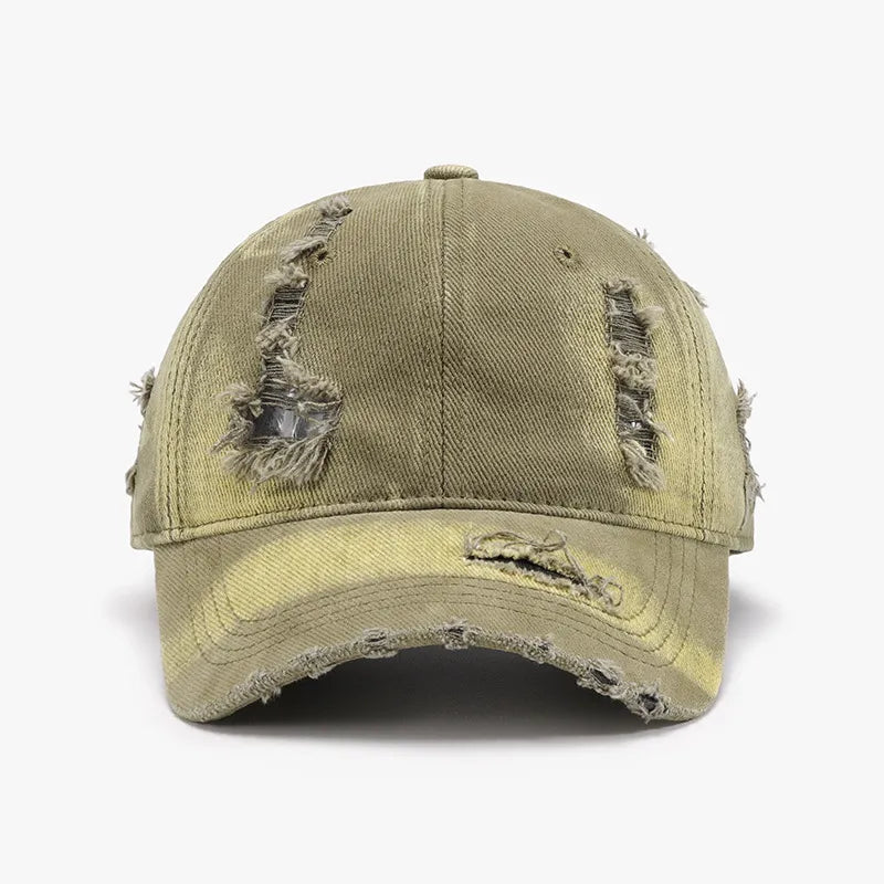 Distressed Berretto da baseball regolabile