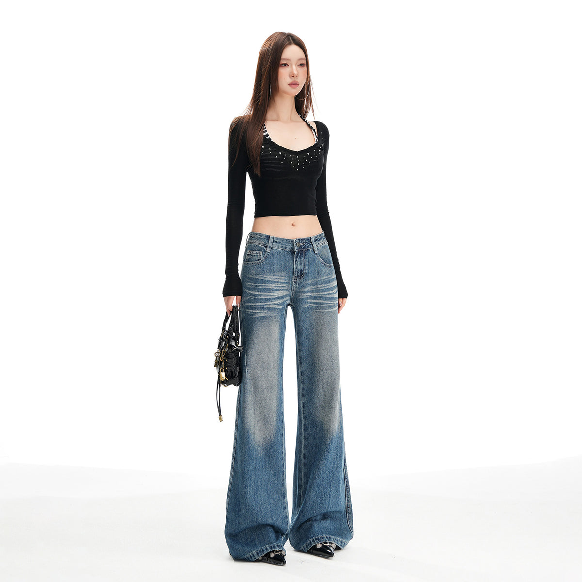 Jeans donna RetroWave Flared Tromba